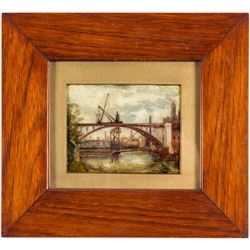 Bridge over River in Toronto (Oil Painting)