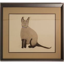 Andrei, the Siamese Cat, Barbara S. (Print)