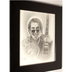 Charcoal Portrait of Jerry Garcia