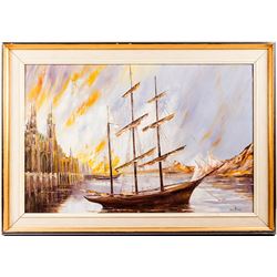 Painting of Clipper Ship
