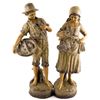 Image 1 : Young Boy and Girl Plaster Sculptures