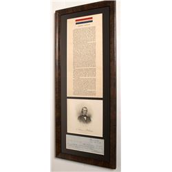 Andrew Johnson Autographed Note