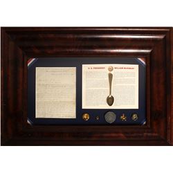 McKinley Signed Letter and Ephemera