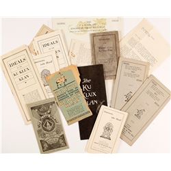 Ku Klux Klan Ephemera