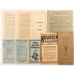 Klu Klux Klan Propaganda