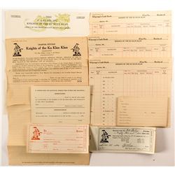 Unused Klu Klux Klan Forms