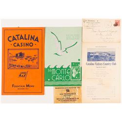 Catalina CA Ephemera