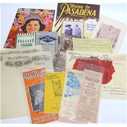 Pasadena Area Ephemera Assortment