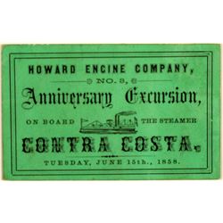 Gold Rush-Era Fireman's Steamer Pass