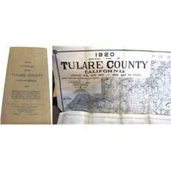 1920 Official Map Tulare County