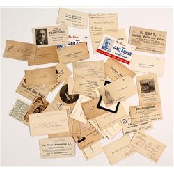 California Business Cards, c.1880-1910