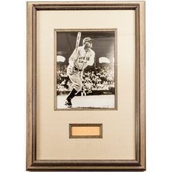 Framed Babe Ruth Autograph & Photograph