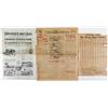 Image 1 : Three Colorado Publications: State Lottery, 1890; Rocky Mtn. News, 1905; & National Bank Anniversary