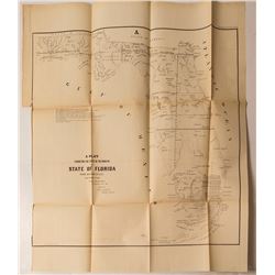 1855 Florida Map by A. Plat