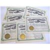 Image 1 : Six Lake Superior Iron and Chemical Co. Stock Certificates, 1907-1909