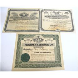 New York Stocks (3) (Silverware, Glass)