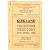 Image 1 : Kirkland, Washington 1922 Telephone Directory
