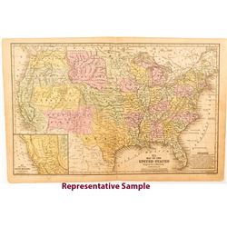 Two 1850s United States Maps by Mitchell