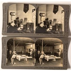 Two Fire Department Stereoviews