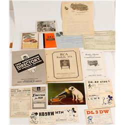 Phonograph & Radio Ephemera