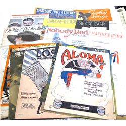 22 Vintage Sheet Music Pieces