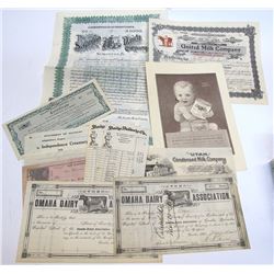 Dairy Stocks, Bonds, & Other Ephemera