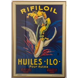 Vintage Rifiloil Oil Poster