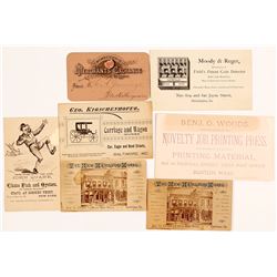 Nice Group of Eastern US Business Cards