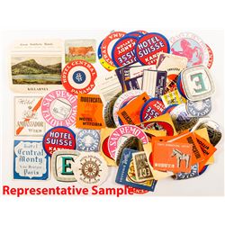 Collection of International Hotel Labels