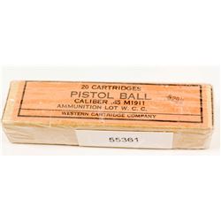 .45 cal. Military Ball Ammunition