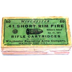 .41 Short Rim-fire Winchester Cartridges