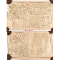 10 Campaign Maps, Civil War 1861-1864