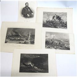 Civil War Engraving Prints Group