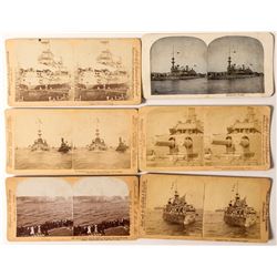 Battleship USS Oregon Stereoview Collection