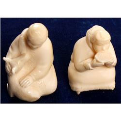 Alaskan Native Man and Woman - Ivory