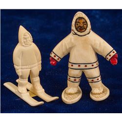 Eskimos in the Snow Sculptures - Ivory