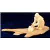 Image 1 : Ivory Sculpture of an Eskimo Cutting a Dead Seal