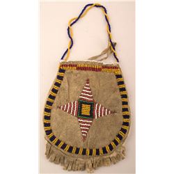 Sioux Beaded Hide Pouch