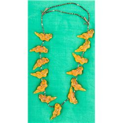 Vintage Amber Fetish Necklace