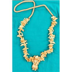Ivory Fetish Necklace, Center Kachina Pendant