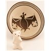 Image 1 : Mimbres "Bat" Replica Bowl and Bear Figurine