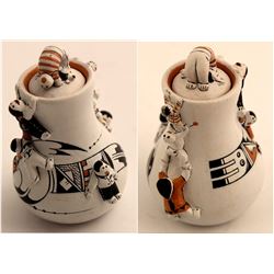 Miniature Vase w/ Lid, Theresa Wildflower