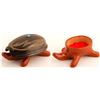 Image 1 : 2-Piece Turtle Figurine, Corn Moquino