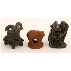 Three Animal Figurines