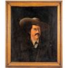 Image 1 : Oil Painting Portrait of Pawnee Bill