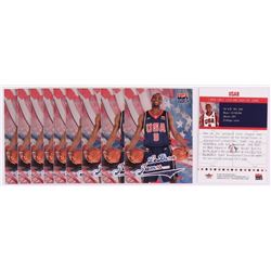 Lot of (10) LeBron James 2004 Fleer USA #NNO