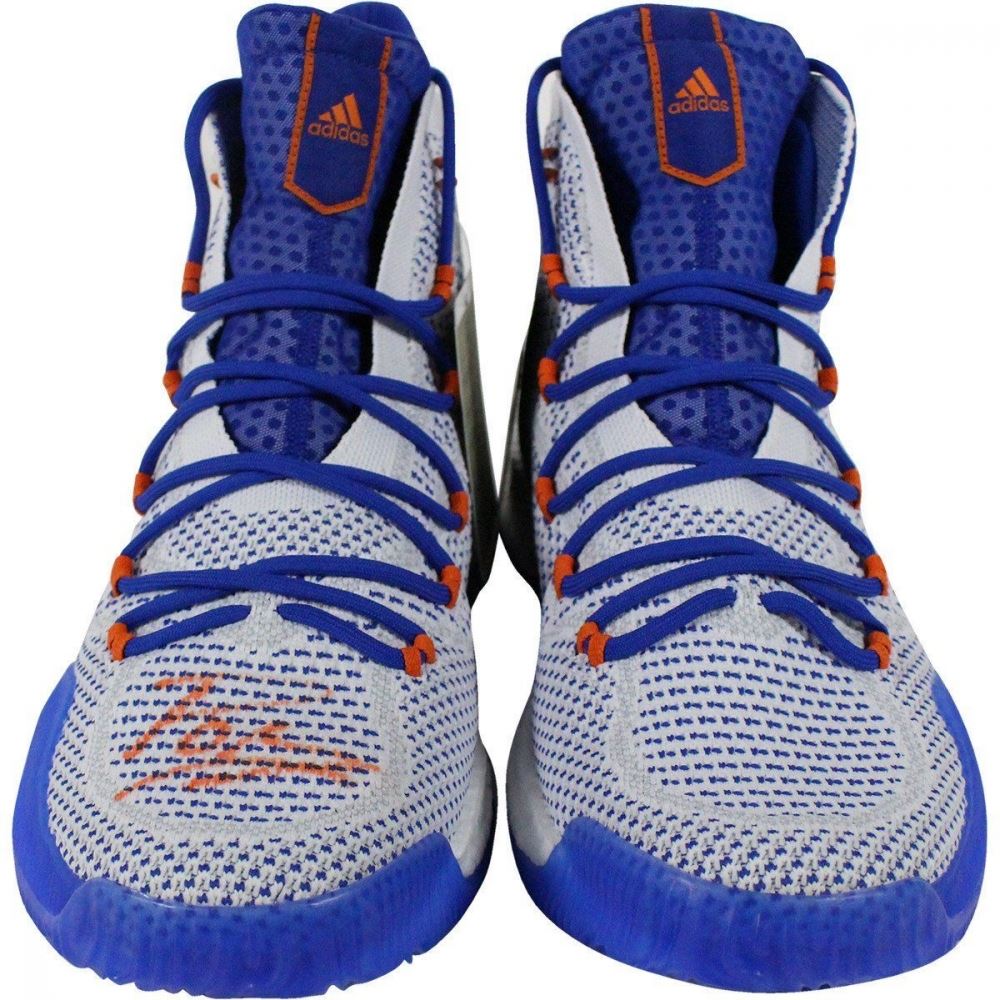 Kristaps Porzingis Signed Adidas Basketball Shoe (Steiner COA)