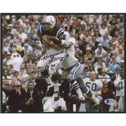 Raymond Berry Signed Colts 8x10 Photo Inscribed  HOF 73    2017  (Beckett COA)