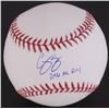 Image 1 : Corey Seager Signed OML Baseball Inscribed "2016 NL ROY" (Fanatics Hologram)