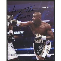 Andrew Tabiti Signed 8x10 Photo Inscribed  BEAST  (Beckett COA)